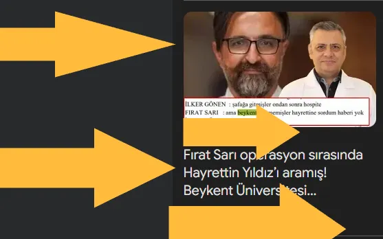 Fırat Sarı operasyon sırasında Hayrettin Yıldız’ı aramış! Beykent Üniversitesi Hastanesi