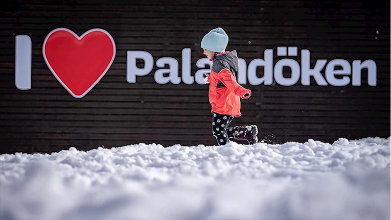 Palandöken Kayak Merkezi karla kaplandı