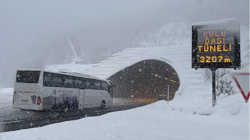 Bolu Dağı Tüneli kar temizleme çalışması nedeniyle kısa süreli ulaşıma kapatılacak