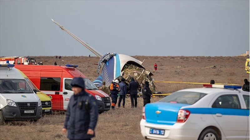 Kazakistan, Aktau kenti yakınlarında düşen uçağa ilişkin kronolojiyi paylaştı