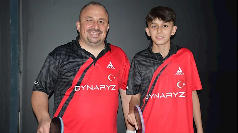 Masa tenisi antrenörü baba, Avrupa şampiyonu oğlunu yeni başarılara hazırlıyor