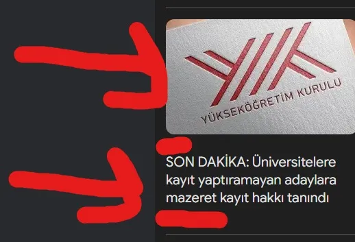 SON DAKİKA: Üniversitelere kayıt yaptıramayan adaylara mazeret kayıt hakkı tanındı