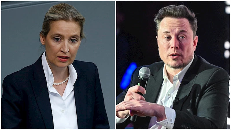 Alman aşırı sağcı lider Weidel, Musk