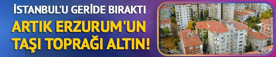 Erzurum, taşı toprağı altın İstanbul