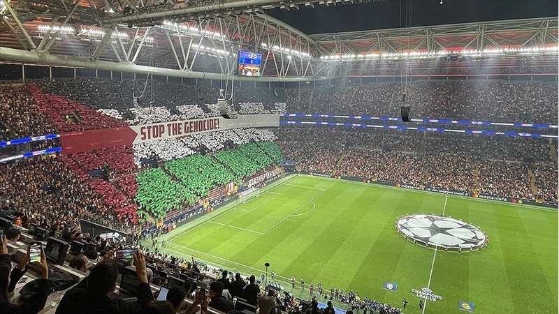 Galatasaray taraftarından Filistin