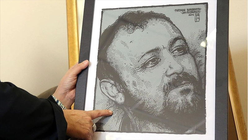 Filistin direnişinin sembol ismi Mervan Bergusi, Trump
