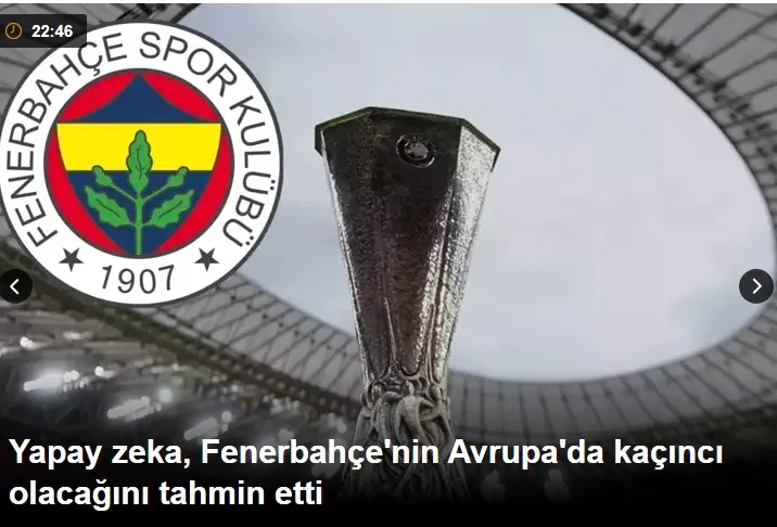 Yapay zeka, Fenerbahçe