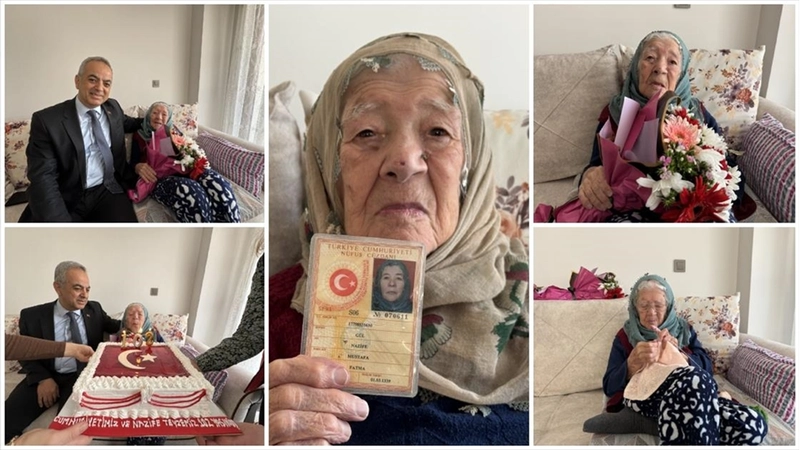 Cumhuriyet ile yaşıt Nazife nine yaşama sevinciyle yıllara meydan okuyor