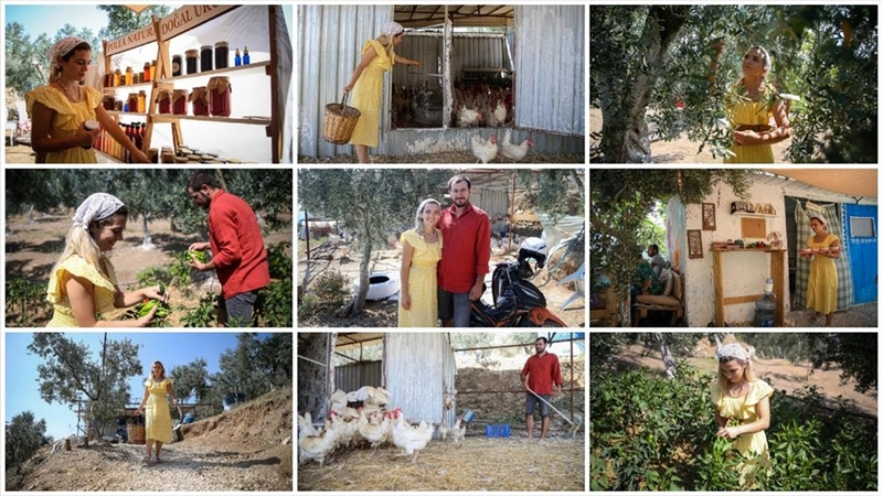 Kurdukları çiftlikte doğal lezzetler üretiyorlar 