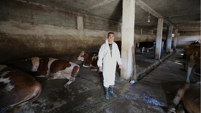 Devlet desteğiyle çiftlik kuran eski hükümlü hayatında yeni bir sayfa açtı