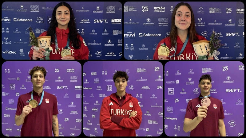 Milli yüzücüler 6. İslami Dayanışma Oyunları