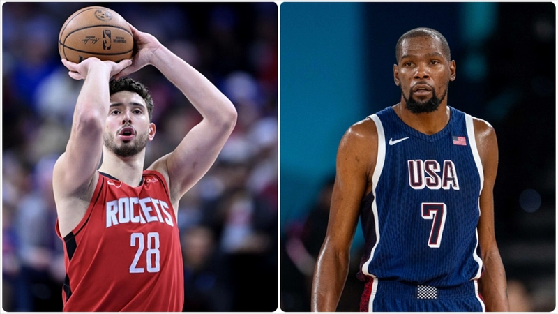 Alperen Şengün, Kevin Durant ile 