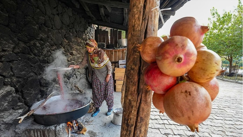 Diyarbakırlı kadınların geleneksel nar ekşisi mesaisi başladı