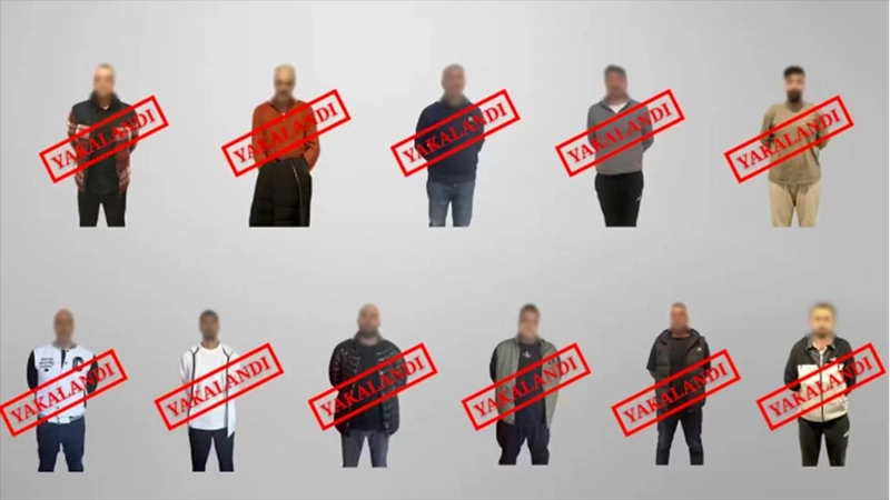 Kırmızı bültenle ve ulusal seviyede aranan 11 suçlu Türkiye