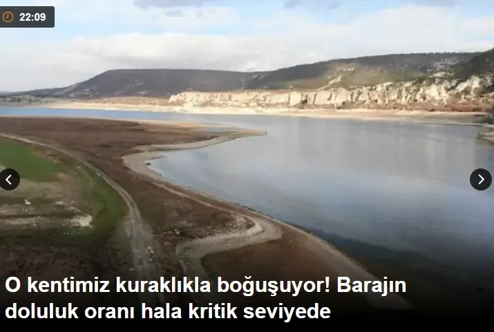 O kentimiz kuraklıkla boğuşuyor! Barajın doluluk oranı hala kritik seviyede