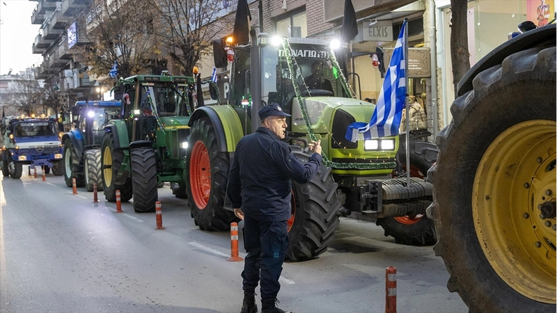 Yunan çiftçiler Larisa