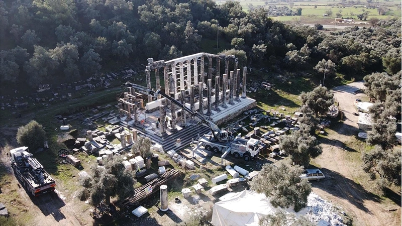 Zeus Tapınağı gelecek yıl restorasyonun tamamlanmasıyla eski ihtişamına kavuşacak