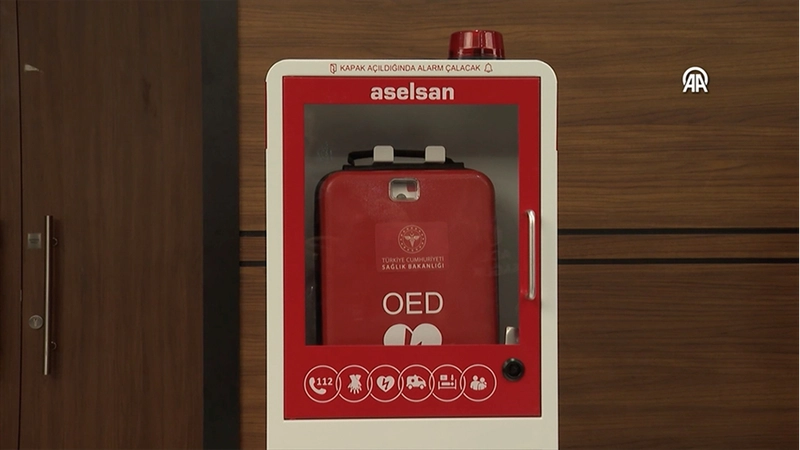 Başkentte ani kalp durmalarına karşı 25 noktaya yerli şok cihazı yerleştirildi