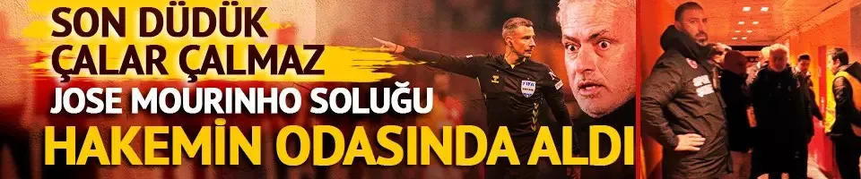 Galatasaray-Fenerbahçe derbisi bitti, Mourinho soluğu Slavko Vincic