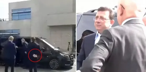Ziyarete damga vuran görüntü! İmamoğlu