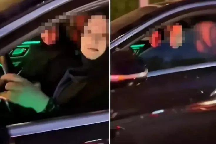 Kadın sürücüye 