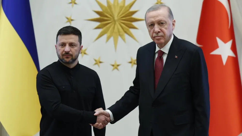 Cumhurbaşkanı Erdoğan Ukrayna Devlet Başkanı Zelenski ile görüştü