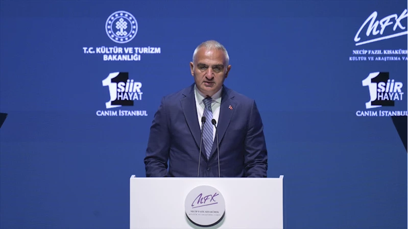 Bakan Ersoy: Necip Fazıl Kısakürek biz kimiz sorusuna hayati cevaplar vermiş bir fikir ve dava adamıdır