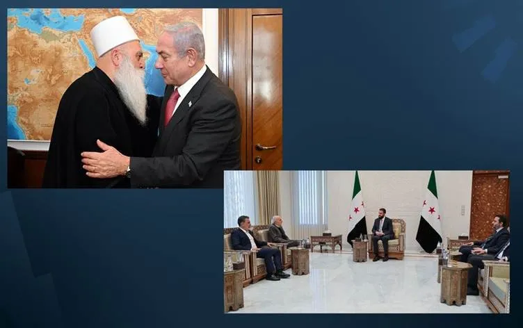 Netanyahu Golan’da, Şara Şam’da Dürzi liderlerle görüştü