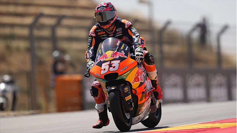 Milli motosikletçi Deniz Öncü, Moto2 Hollanda yarışını tamamlayamadı