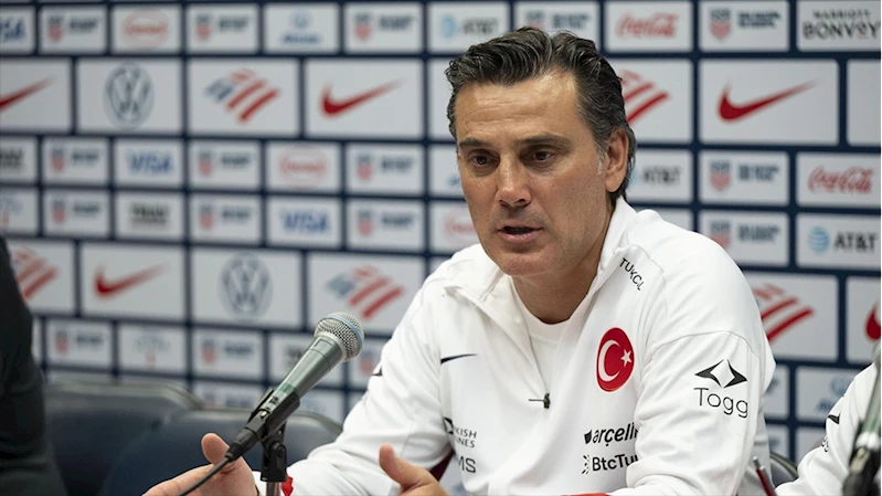 A Milli Futbol Takımı Teknik Direktörü Montella: Buradayız seneye de burada olmak istiyoruz