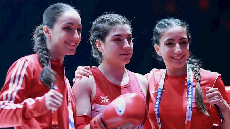 Ringde üç kız kardeş; 2 altın, 1 gümüş madalya