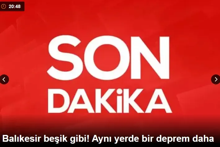 Balıkesir beşik gibi! Aynı yerde bir deprem daha