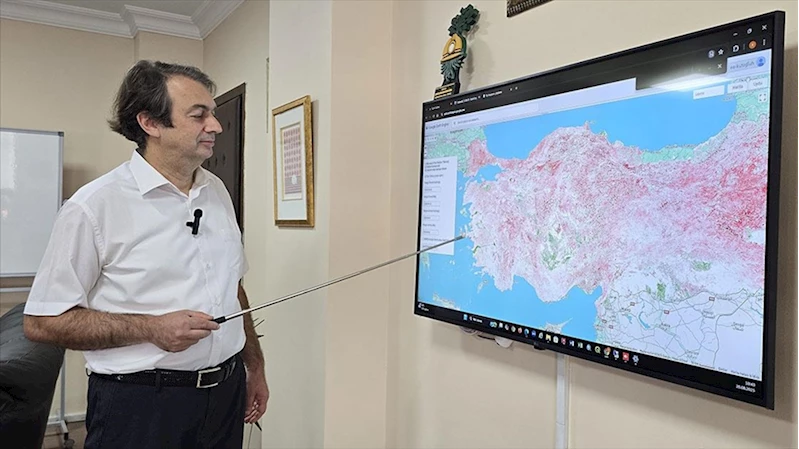 Uydu verilerinden yararlanılarak geliştirilen yazılımla Türkiye