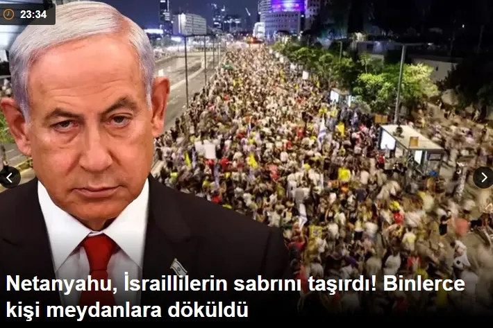 Netanyahu, İsraillilerin sabrını taşırdı! Binlerce kişi meydanlara döküldü
