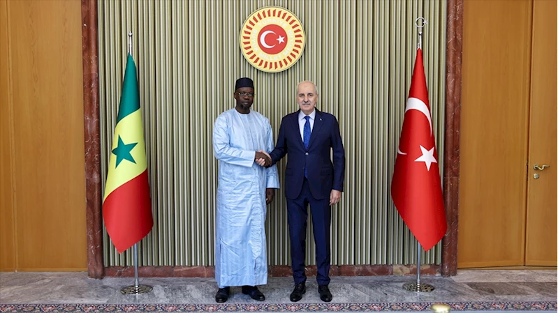 TBMM Başkanı Kurtulmuş, Senegal Başbakanı Ousmane Sonko ile görüştü