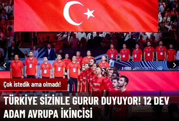 Yaşattığınız gurur yeter! A Milli Basketbol Takımımız Avrupa ikincisi