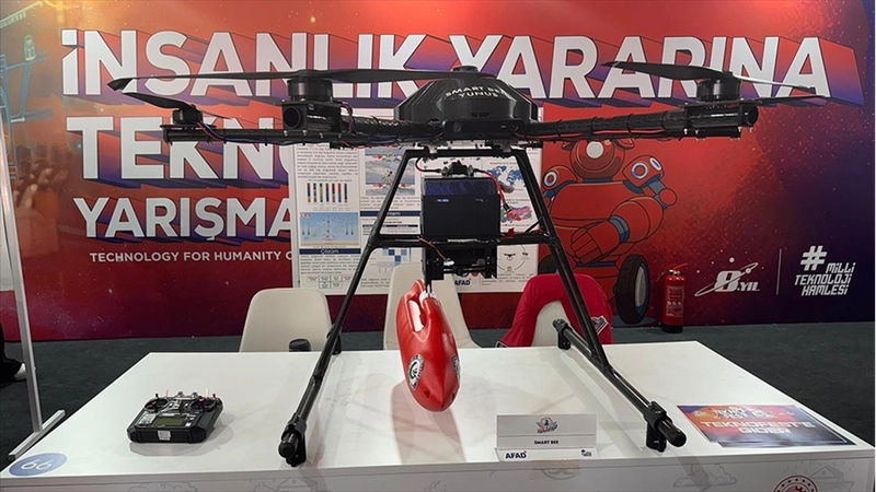 Üniversite öğrencilerinin yapay zeka destekli cankurtaran İHA