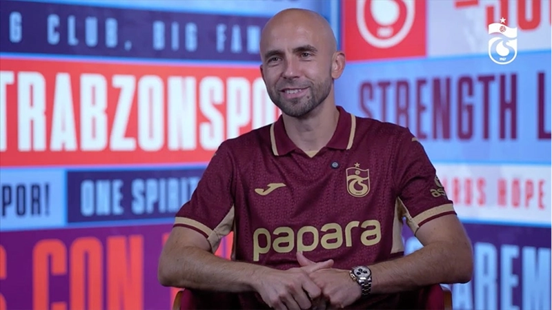 Bordo-mavili eski oyuncu Adrian Mierzejewski, Trabzonspor-Gaziantep FK maçı için şehre geldi