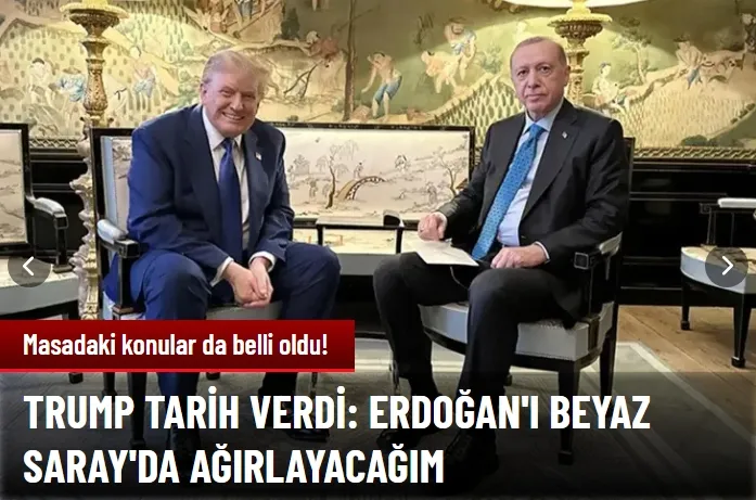 Trump tarih verdi: Erdoğan