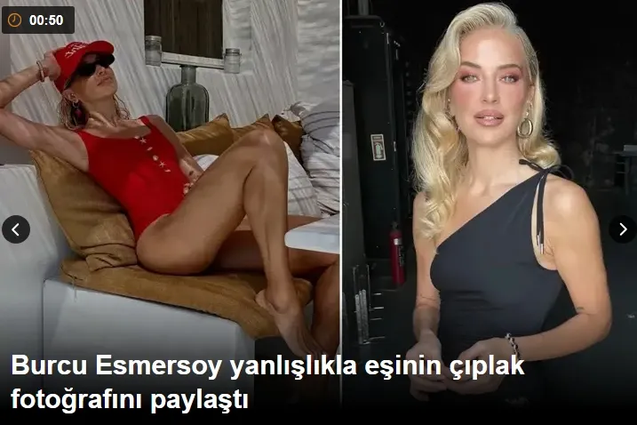 Burcu Esmersoy yanlışlıkla eşinin çıplak fotoğrafını paylaştı