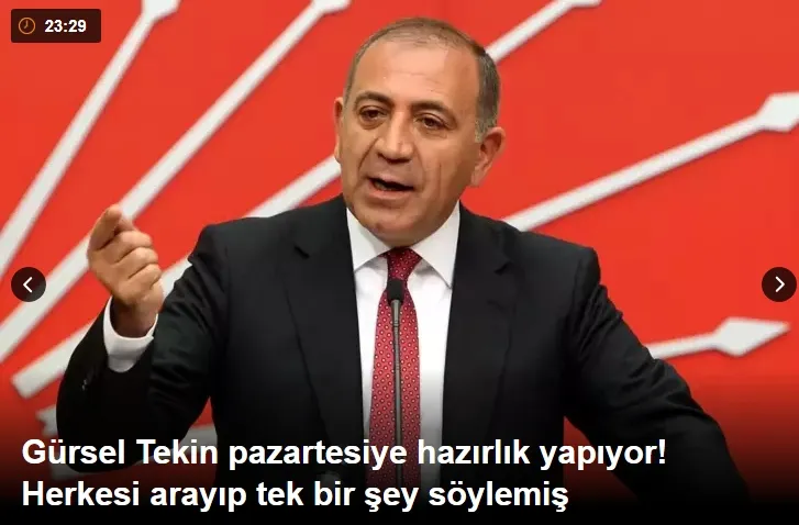 Gürsel Tekin pazartesiye hazırlık yapıyor! Herkesi arayıp tek bir şey söylemiş