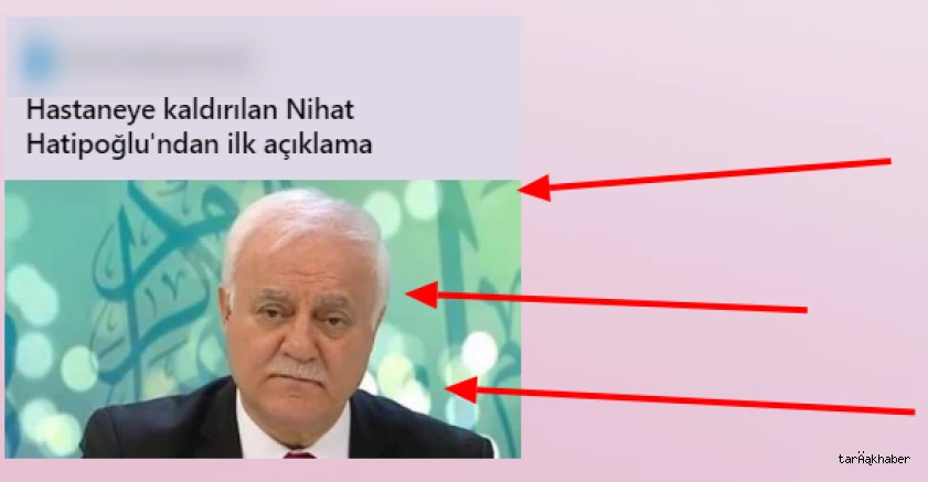 Hastaneye kaldırılan Nihat Hatipoğlu