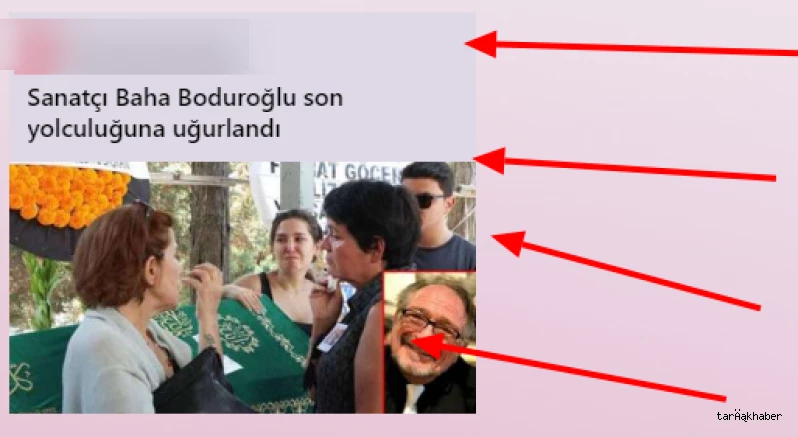 Sanatçı Baha Boduroğlu son yolculuğuna uğurlandı